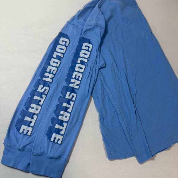 47 Brand Golden State Warriors Basketball Blue LS Tee NWOT - Picture 4 of 7